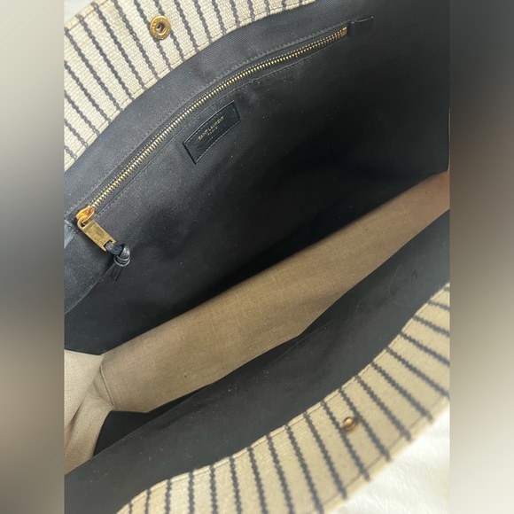 SAINT LAURENT RIVE GAUCHE STRIPE TOTE - Picture 6 of 7